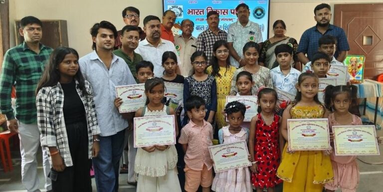 संभल-भारत विकास परिषद शाखा मंगलम का बाल संस्कार शिविर आज हुआ संपन्न