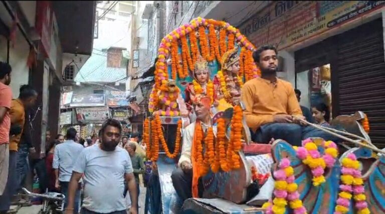 संभल-बहजोई में श्री राधा अष्टमी के अवसर पर श्री राधा रानी सेवा समिति द्वारा भव्य कार्यक्रम आयोजित किया गया