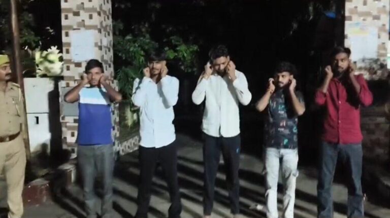 संभल-थाने के गेट पर रील बना कर वायरल करने का मामला